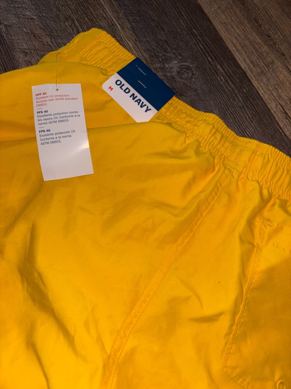 Old Navy Bright Yellow Swim Trunks